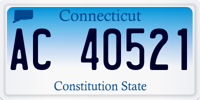 CT license plate AC40521