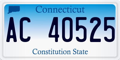CT license plate AC40525