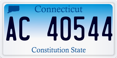 CT license plate AC40544