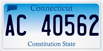 CT license plate AC40562