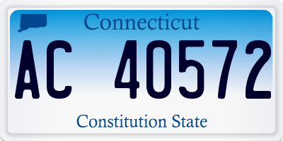 CT license plate AC40572
