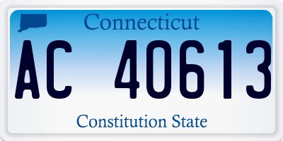 CT license plate AC40613