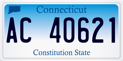 CT license plate AC40621
