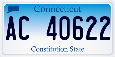 CT license plate AC40622