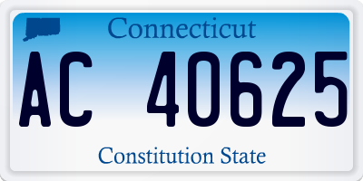 CT license plate AC40625