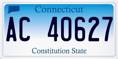 CT license plate AC40627