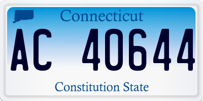CT license plate AC40644