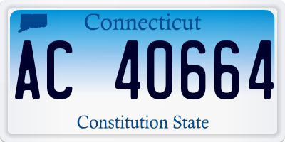 CT license plate AC40664