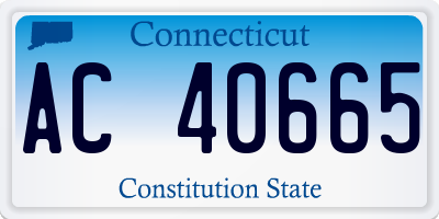 CT license plate AC40665