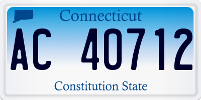 CT license plate AC40712