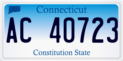CT license plate AC40723