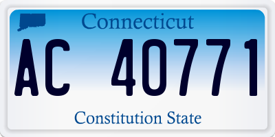 CT license plate AC40771