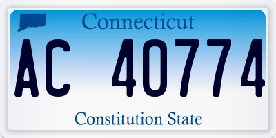 CT license plate AC40774