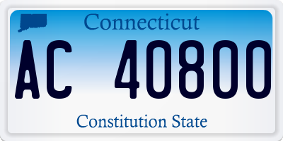 CT license plate AC40800