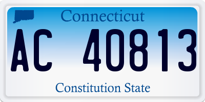 CT license plate AC40813