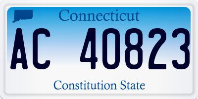 CT license plate AC40823