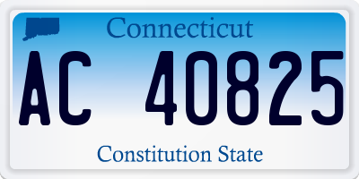 CT license plate AC40825