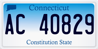 CT license plate AC40829