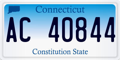 CT license plate AC40844