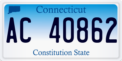 CT license plate AC40862