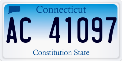 CT license plate AC41097
