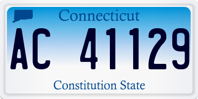 CT license plate AC41129