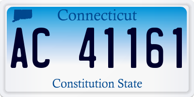 CT license plate AC41161