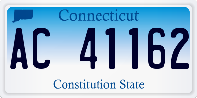 CT license plate AC41162