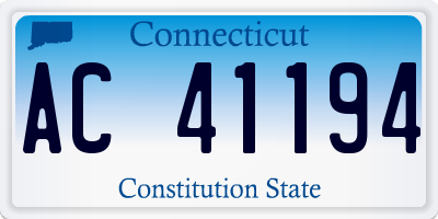 CT license plate AC41194