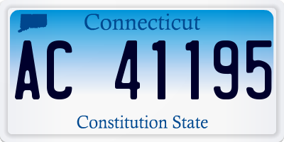 CT license plate AC41195