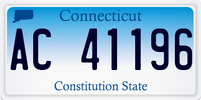 CT license plate AC41196