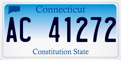 CT license plate AC41272