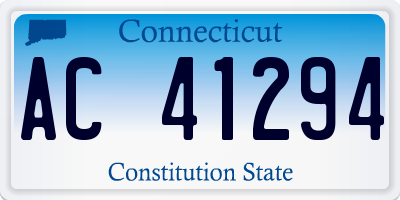 CT license plate AC41294