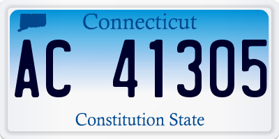 CT license plate AC41305