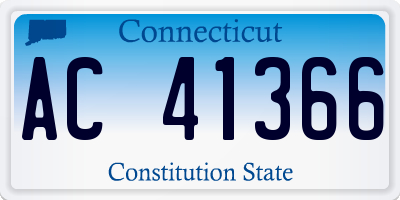 CT license plate AC41366