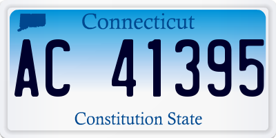 CT license plate AC41395