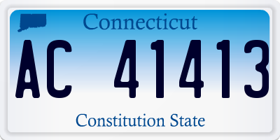 CT license plate AC41413