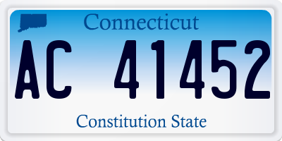 CT license plate AC41452