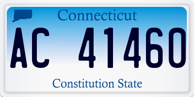 CT license plate AC41460