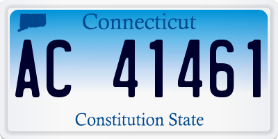 CT license plate AC41461