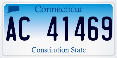 CT license plate AC41469
