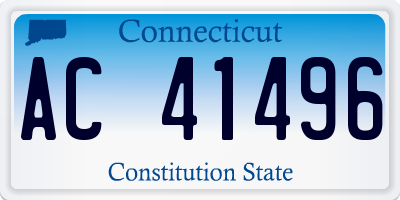 CT license plate AC41496