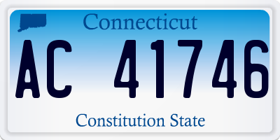 CT license plate AC41746