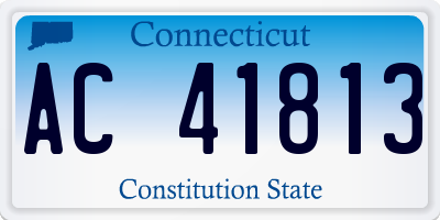 CT license plate AC41813