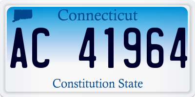 CT license plate AC41964
