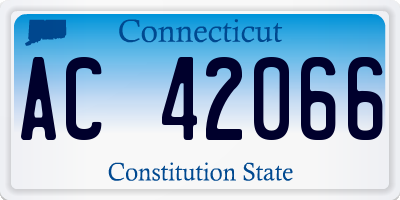 CT license plate AC42066