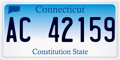CT license plate AC42159