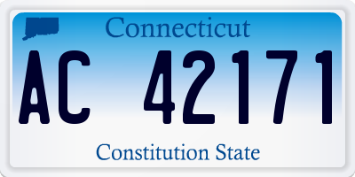 CT license plate AC42171