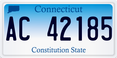 CT license plate AC42185