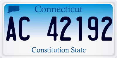 CT license plate AC42192